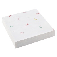 Servilletas de pajaritas de 12,5 x 12,5 cm - 20 unidades
