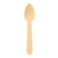 Cucharillas de 11 cm de madera - 12 unidades