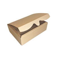 Caja de 18,2 x 13,5 x 5,4 cm para galletas kraft