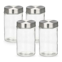 Tarro de 1 L con tapadera - 4 unidades