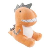 Peluche de dinosaurio naranja de 33 x 29 cm