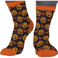 Calcetines de calabazas siniestras infantiles - 1 par