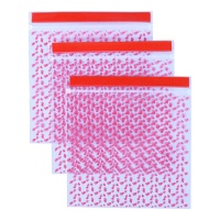 Bolsa para dulces de corazones San Valentín de 17,5 x 16,6 cm - PME - 20 unidades