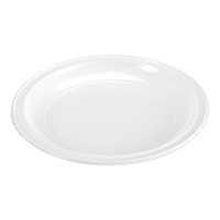 Platos de 22 cm de plástico - 10 unidades