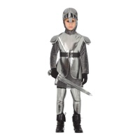 Disfraz de caballero medieval con armadura para niño