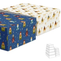Caja rectangular de Reyes Magos - 15 unidades