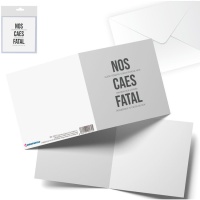 Tarjeta de felicitación Nos caes fatal