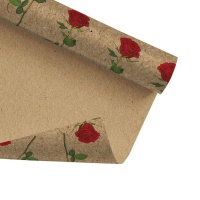 Papel de regalo de rosas de 2 x 0,70 m
