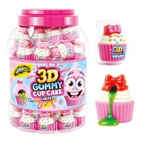 Cupcakes de gominola 3D con líquido - 60 unidades