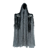 Colgante de fantasma gris con túnica de 50 cm