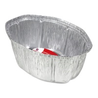 Envase de 25,5 x 20 x 9 cm desechable ovalado