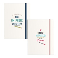 Libreta de profe con mensaje de 19 x 13 cm - Dcasa - 1 unidad