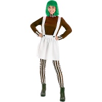 Disfraz de duendecillo loompa para mujer