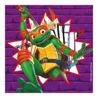 Servilletas de Tortugas Ninja lila de 16,5 cm - 20 unidades