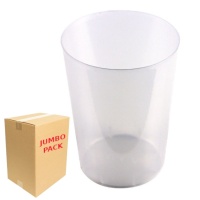 Vasos de 500 ml de plástico transparente ancho - 450 unidades