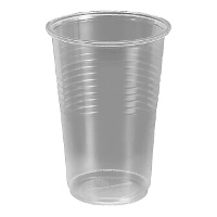 Vasos de 200 ml de plástico transparente - 50 unidades
