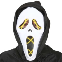 Máscara Scream con capucha y luces