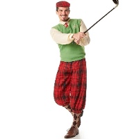 Disfraz de jugador de golf para hombre