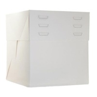 Caja de 20 x 20 x 20 cm para tarta - altura regulable hasta 30 cm - Azucren