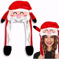 Gorro Papá Noel con movimiento