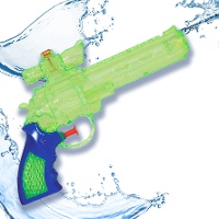 Pistola de agua transparente de 23 cm