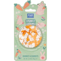 Sprinkles de conejos y zanahorias de 25 gr