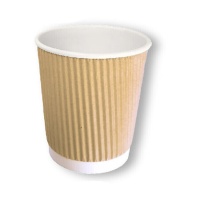 Vasos de 500 ml de cartón ondulado - 6 unidades