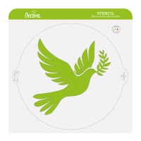 Stencil de paloma de 25 cm - Decora