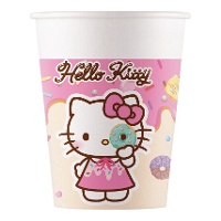Vasos de Hello Kitty Kuromi de 200 ml - 8 unidades