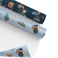 Papel de regalo de Olentzero de 2 x 0,70 m - 1 unidad