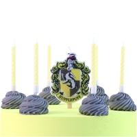 Velas de Hufflepuff - 7 unidades