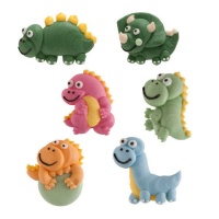 Figuras de azúcar de Dinosaurios - Dekora - 48 unidades