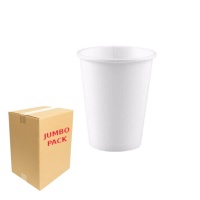 Vasos de 200 ml de cartón blanco - 2400 unidades