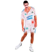 Disfraz de futbolista zombie para hombre