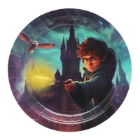 Plato de mago Harry de 23 cm - 6 unidades