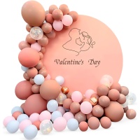 Kit de globos de San Valentín Vintage - 82 unidades