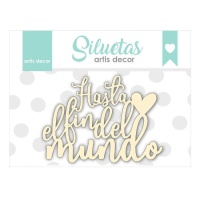 Chipboard Hasta el fin del mundo - Artis decor - 1 pieza