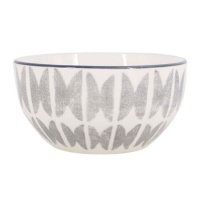 Bol de 14 cm estampado gris