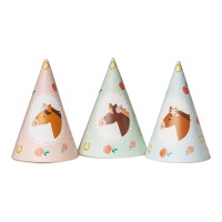 Sombreros de Caballo Vintage - 6 unidades