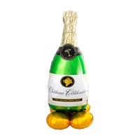 Globo de botella de cava con base de 60 x 152 cm - Anagram