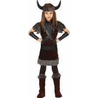Disfraz de guerrero vikingo oscuro infantil
