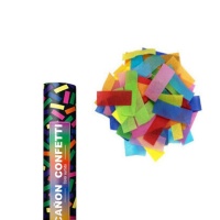 Cañón de confeti de papel multicolor de 30 cm
