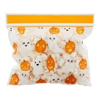 Bolsa para dulces de fantasmas y calabazas de 17,5 x 17,5 cm - Wilton - 20 unidades