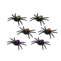 Araña con purpurina - 6 unidades
