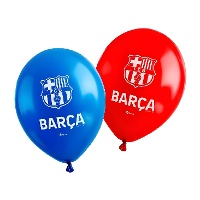 Globos de látex de FC Barcelona blaugrana de 30 cm - 6 unidades