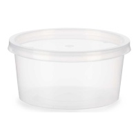Tupper de 0,5 L redondo con tapa sujeta