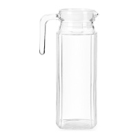 Jarra de 0,95 L de cristal con tapa blanca