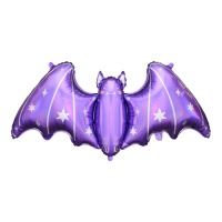 Globo de murciélago morado de 119,5 x 51 cm - PartyDeco