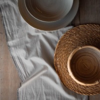 Camino de mesa de 35 cm beige - 1,5 m