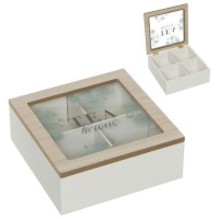 Caja para té Tea time - 4 compartimentos